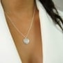 Collier personnalisé médaille coeur, argent