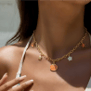 Collier charms à personnaliser, acier inoxydable