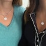 Duo astrale collier personnalisé mère-enfant en Argent