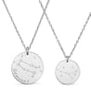 Duo astrale collier personnalisé mère-enfant en Argent