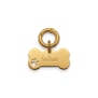 Médaille os empreinte ajourée pour chien, doré