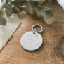 Médaille illustrée pour chien 25mm, argentée