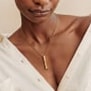 Collier personnalisé barre secrète, femme
