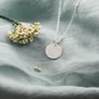Collier astro homme médaille gravée Gémeaux, argent
