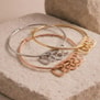 Bracelet Jonc acier & charm Coeur
