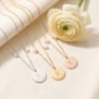 Collier personnalisable acier avec double pierre de naissance
